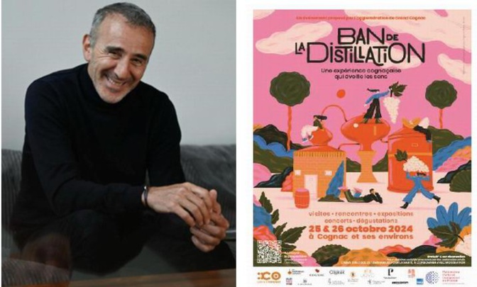 Cognac:Elie Semoun ambassadeur du ban de la distillation